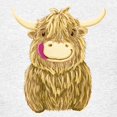 thumbnail image 3 of CafePress - Happy Highland Cow T Shirt - Light T-Shirt Kids XS-XL, 3 of 4