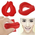 thumbnail image 4 of Gazechimp 3xSilicone Face Lift Lip Trainer Tightener Muscle Oral Exerciser Red 3 Pcs, 4 of 8