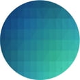 thumbnail image 1 of Ahgly Company Indoor Square Patterned Dark Turquoise Green Area Rugs, 3' Square, 1 of 1