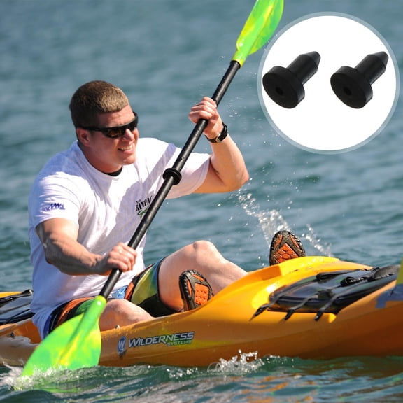 DRAFIDEEP 2Pcs Round Drain Plug for Kayak Parts Boating Fishing Rubber
