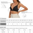 thumbnail image 2 of Noyal Low Back Bras For Women Sexy Push Up Bra Deep V Backless Bra, Low Cut Bralette for Backless Dress, Black, 2 of 8