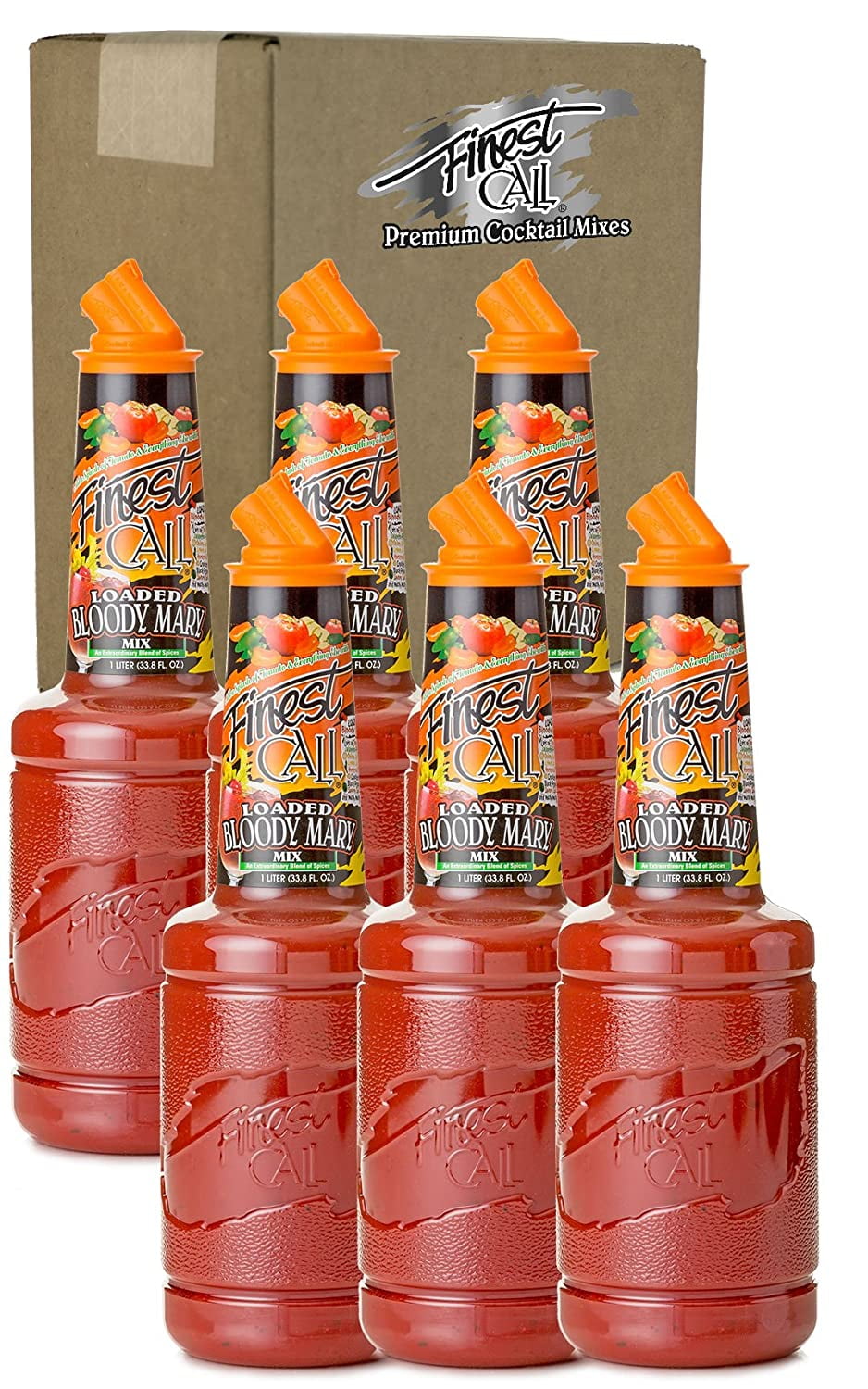 Finest Call Premium Loaded Bloody Mary Drink Mix, 1 Liter Bottle (33.8