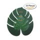 thumbnail image 1 of Kearding Plantas de palmeras verdes falsas artificiales Hojas Flores de hibisco Decoración, 1 of 4