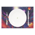 thumbnail image 2 of Cat Astronaut Planets and Moon 12×18 inch Placemats Heat Resistant Washable Foldable Rectangular Placemats Set Decoration Indoor Outdoor for Kitchen Dining Table 6PCs, 2 of 8