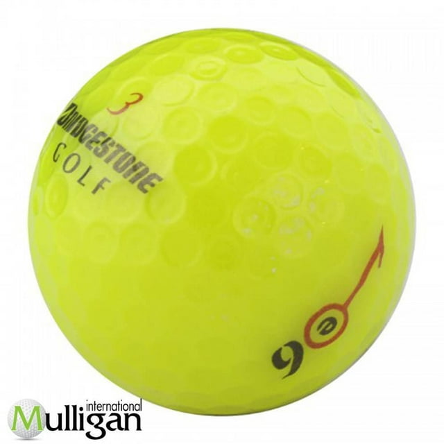 Mulligan - 60 balles de golf récupérées Bridgestone e6 5A, Jaune