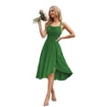 thumbnail image 1 of Vestido de dama de honor OEUVIGF Pantalón corto verde esmeralda con abertura 2025, 1 of 7
