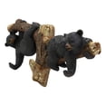 thumbnail image 3 of Ebros Rustic 2 Playful Black Bears Dangling On Tree Branches 3 Wall Hooks 9.25"W, 3 of 10