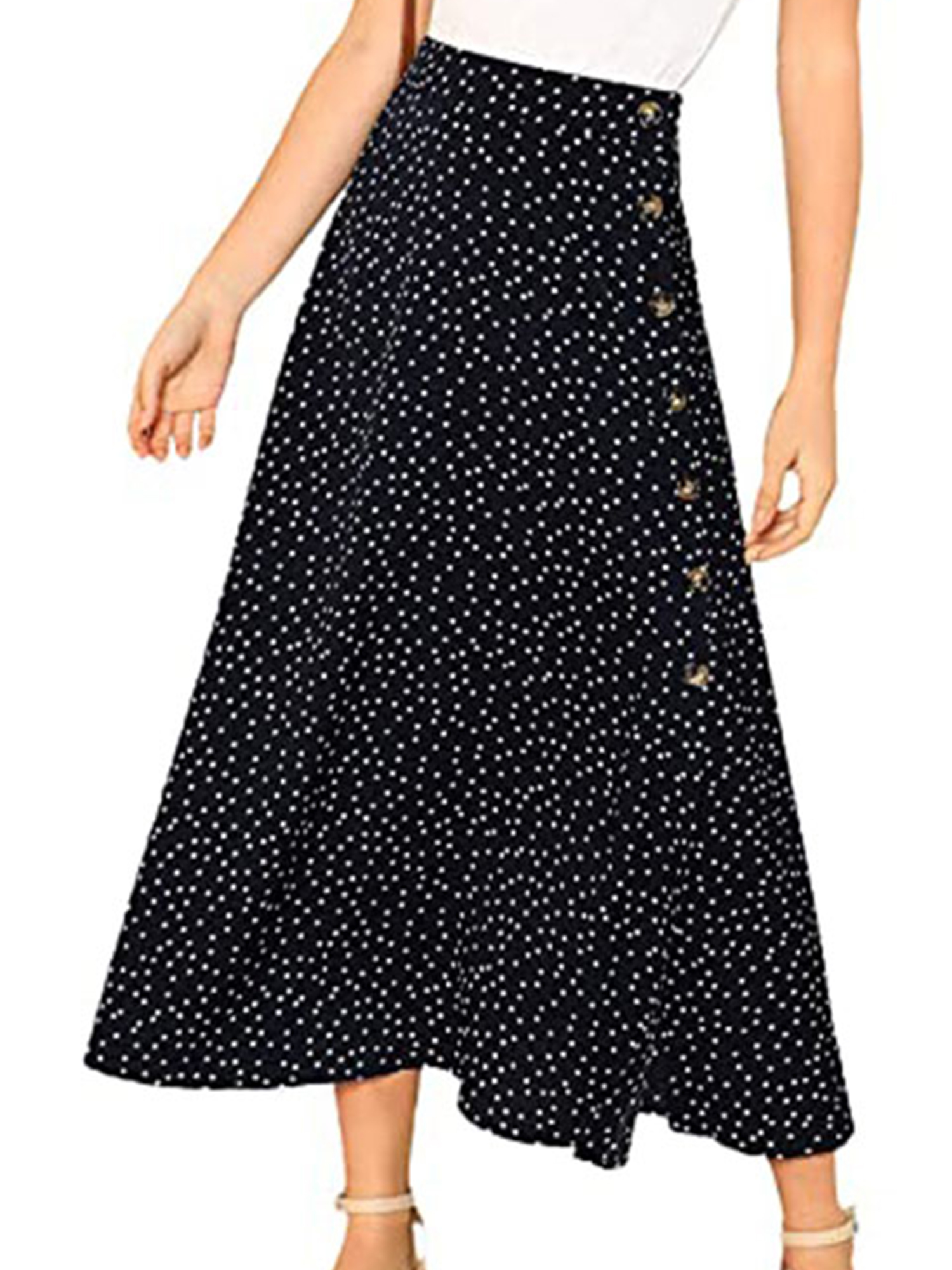 Glonme Ladies Aline Bohemian Long Skirt Casual Beach Skirts Flowy