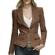 thumbnail image 1 of Blazers para las Mujeres Negocios Casual Manga Larga Solapa Cremallera Slim Fit Blazer de Trabajo, Chaqueta de Oficina Blazers de Negocios de las Mujeres, 1 of 7