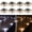 Warm White & Cool White, variant on Solar Driveway Lights Outdoor, 2 Color Modes LED Deck Dock Marine Waterproof Driveway Marker Lights for Step Sidewalk Stair Garden Pathway Walkway Yard (Warm White/Cool White, Black)