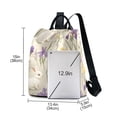 thumbnail image 3 of FORMRS Women's Travel Backpack Purse Anti-Theft Hidden Pockets Casual Shoulder Bag, Purple Floral Rabbit, 3 of 7