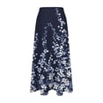 thumbnail image 7 of Gamivast Womens Skirts Midi Length High Waisted Elastic Waist A Line Bow Pattern Flared Flowy Skirt Cute Trendy Casual Office Party Vacation Midi Skirt, 7 of 7