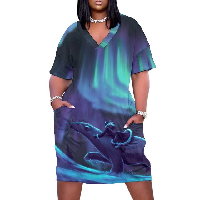 La Materia Oscura - Fan Art Vestido de Bolsillo Suelto Vestidos de Fiesta para Mujer Vestidos de Verano
