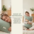 thumbnail image 3 of Unique Bargains 2Pcs Cotton Wrinkle Resistant Durable Pillowcase Queen Green, 3 of 5