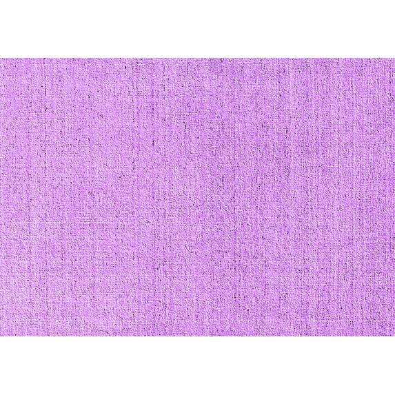Ahgly Company Indoor Rectangle Solid Purple Modern Area Rugs, 6' x 9'