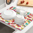 thumbnail image 6 of Uemuo Colorful Butterflies Pattern Dish Drying Mat,16*18 inch Absorbent Dish Drainer Kitchen Counter,Large Size Dish Drying Pad for Countertops,Sinks,Draining Racks, 6 of 6
