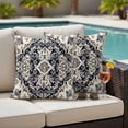 thumbnail image 2 of Outdoor Pillow Cover Retro Style Set of 2 Waterproof Throw Pillowcases Bohemian Pattern Decorative Patio Furniture Pillows for Couch Garden Indoor & Outdoor Use, 2 of 9