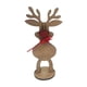 thumbnail image 1 of Adornos navideños, regalos navideños, adornos navideños personalizados de reno, texto escrito a mano, adornos de madera de reno., 1 of 2