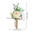 thumbnail image 2 of WHAMVOX 1Ud Wedding Corsage Flor De Tela Para Especial, 2 of 6