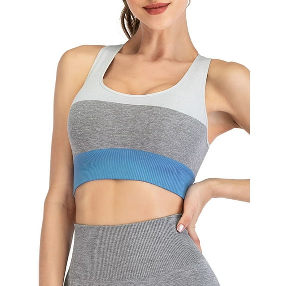 YouLoveIt Womens Sports Yoga Bra Removable Pad Yoga Bras Hollow Back Comfort Push up Sports Bras Ladies Bras Fitness Yoga Tops for Gym Running Workout Yoga Fitness