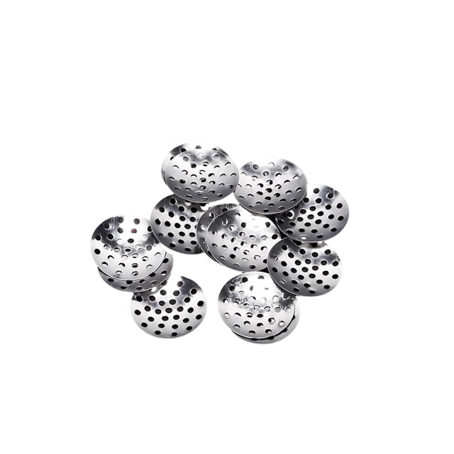 Qarigey Base de broche de 50 piezas, broches portátiles para manualidades, joyería, carcasa de disco de malla, Kit surtido, accesorios para Ropa, zapatos y accesorios Miscelánea Plata Qarigey AP018135-01