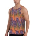 thumbnail image 2 of Picia Lavender Flowers Printed Men’s Performance Tank, Men's Workout Tank Top Moisture-Wicking Tank Top Muscle tee, Breathable Workout Shirt-, 2 of 7