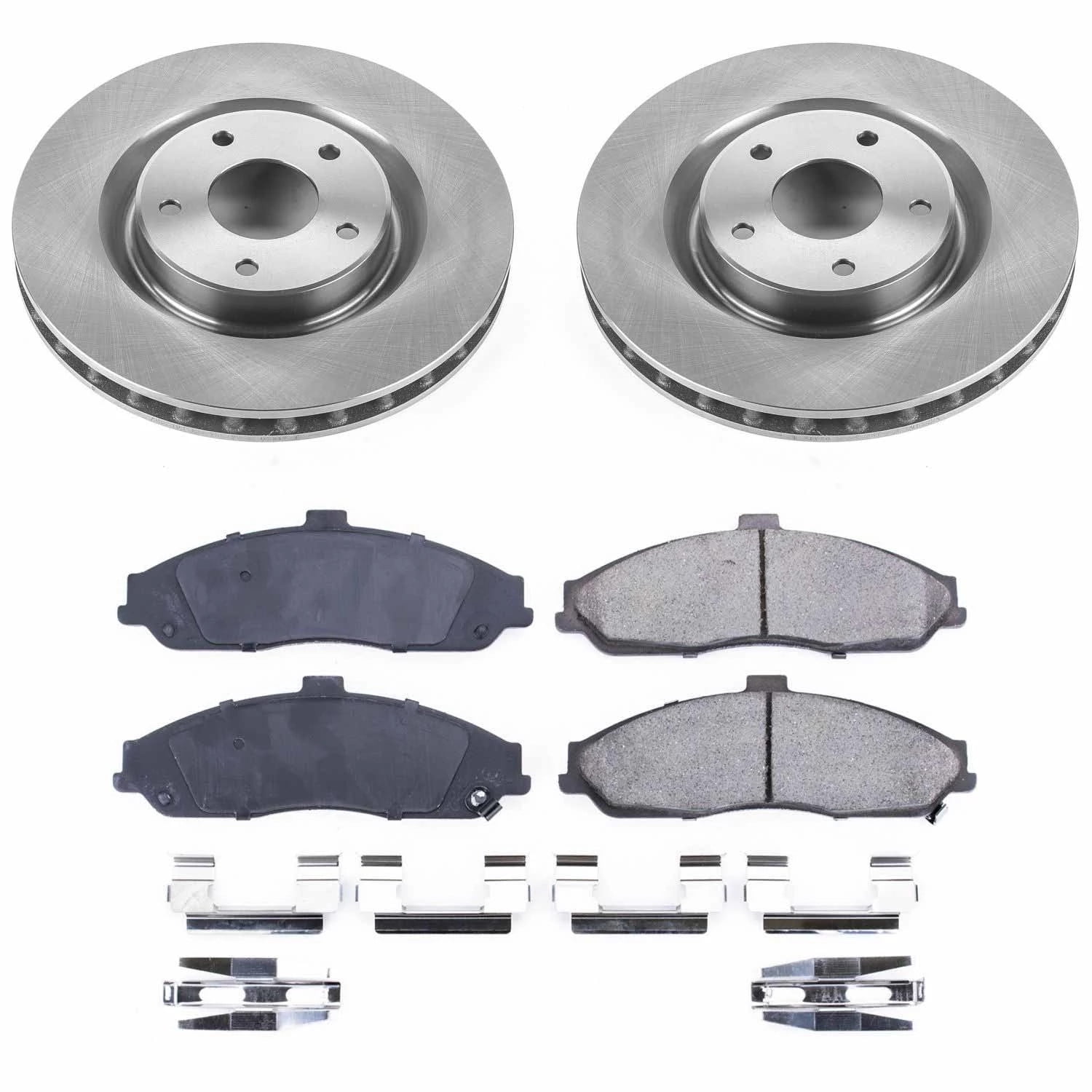 Power Stop Front Stock Replacement Brake Pad and Rotor Kit KOE1417