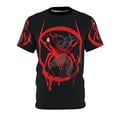 thumbnail image 2 of Miles Morales Unisex Cut & Sew Black Tee (AOP), 2 of 7