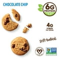thumbnail image 2 of Lenny & Larry's The Complete Crunchy Cookie, Chocolate Chip, 6g Plant Protein, Vegan, Non-GMO, 1.25 Ounce Pouch (Pack of 12), 2 of 5