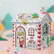 thumbnail image 2 of Christmas Playhouse Color, Kids Cardboard Coloring House, Diy Life-Size House, 2 of 5