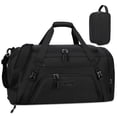 thumbnail image 1 of Bolsa de viaje para gimnasio Dakuly, impermeable, 40 L, con compartimento para zapatos, color negro, 1 of 6