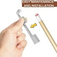 thumbnail image 3 of 18 Pcs Pool Cue Repair Kit Include 2 Clamp 10 Tips Billiard Shaper Chalk Square, 3 of 7