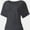 Deep Gray, variant on Womens Casual V Neck T Shirts Short Sleeve Loose Fit Summer Flowy Tops Tees