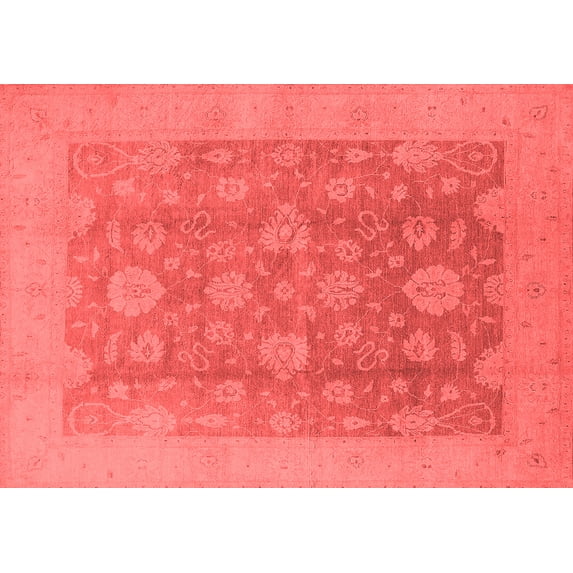 Ahgly Company Indoor Rectangle Oriental Red Traditional Area Rugs, 6' x 9'