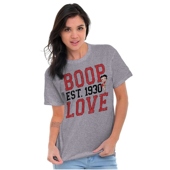 Vintage Cartoon Betty Boop Love 1930 Women Plus Size Graphic Tee Tees Brisco Brands 2X