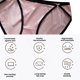 thumbnail image 3 of Ropa interior de satén de seda, calzoncillos de niña con abertura alta y hebilla de anillo de amor., 3 of 5