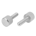 thumbnail image 3 of Computer PC Case Stainless Steel Flat Head Knurled Thumb Screw M4 x 14mm 20pcs, 3 of 5