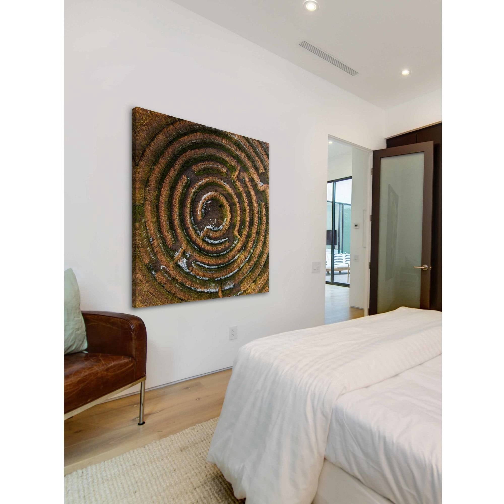 Marmont Hill "Crop Circle" by Karolis Janulis Painting Print on Wrapped Canvas