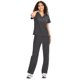 thumbnail image 1 of Set de limpieza COZYFIT, uniforme médico para mujer, color gris oscuro, talla L, 1 of 8