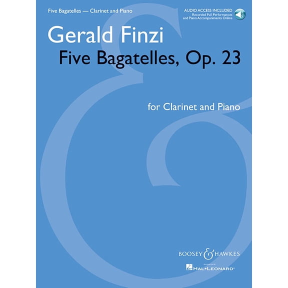Five Bagatelles, Op. 23 - Clarinet in B-Flat and Piano (Book/Online Audio), (Hardcover)