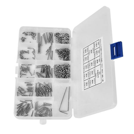 

662PCS M2 Hex Socket Screw Washer Assortment Kit For Home Office Appliance
