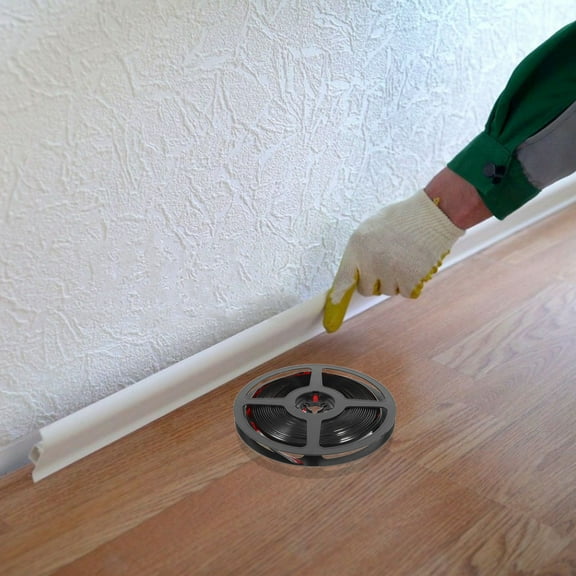 Hemobllo Self Adhesive Wall Molding Trim Black Peel and Stick Flexible Decorative Edge