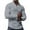 Gray, variant on QUINDOS Shirts for Men 2024,Men's Fall And Winter Fashion Casual Solid Color Half Zipper Long Sleeve St Up Collar Comfort Vacation T Shirt