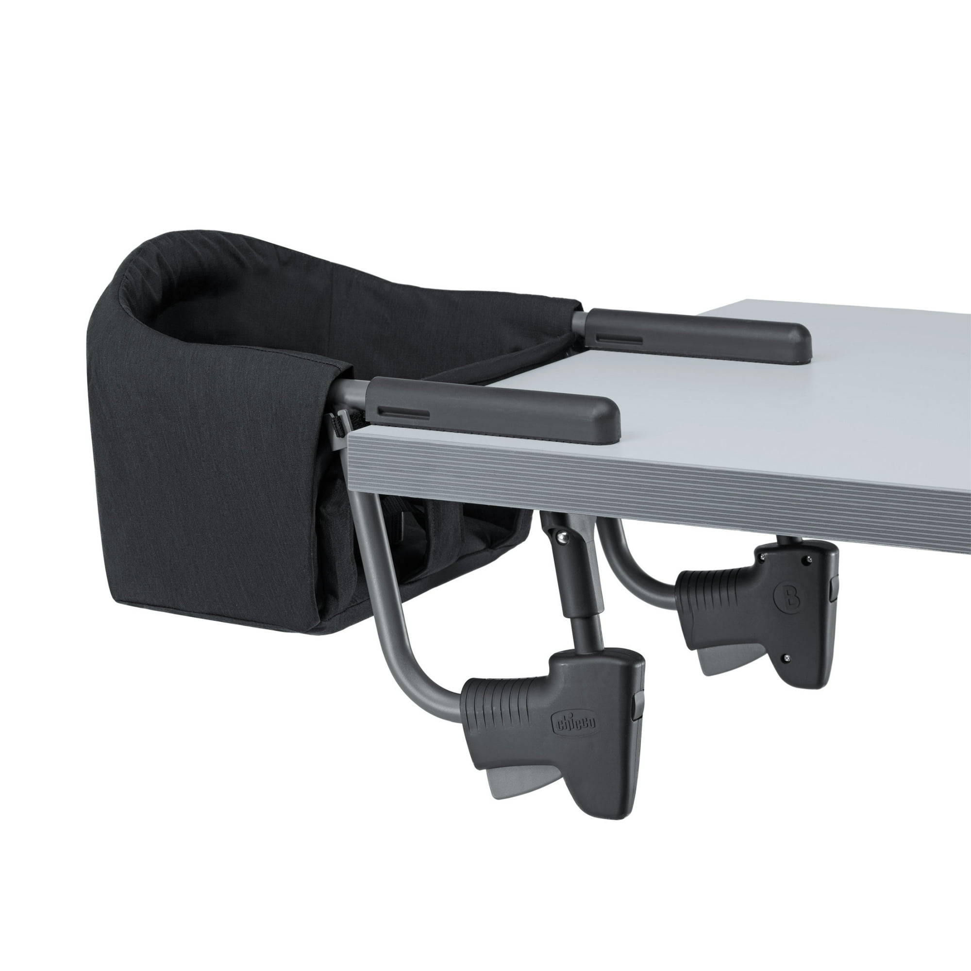Chicco FastLock Hook-On Table Chair for Babies and Toddlers - Black (Black)