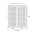 thumbnail image 7 of Sliding Closet Bypass Doors 36 x 80 inches / Mela 0716 Painted White / Rails Hardware Set / Wood Solid Bedroom Wardrobe Doors, 7 of 7