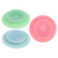 thumbnail image 4 of 3 piezas de vajilla de silicona con ventosas de silicona, platos y cuencos para bebés y niños pequeños, platos con ventosas de doble cara para comer., 4 of 6