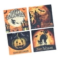 thumbnail image 2 of Fundas de almohada de Halloween, patrón de calabaza Funda de almohada duradera cómoda Cierre con cremallera para sofás ANGGREK Otros, 2 of 8