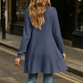 thumbnail image 4 of MaFYtyTPR Cardigans for Women Casual Knit Open Front Coat Lightweight Fall Outerwear with Pockets Navy XL, 4 of 5