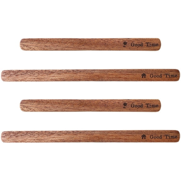 unbranded  4 Pcs Wood Cocktail Stir Sticks Coffee Stirrers Pink Cups Tumbler Light Brown