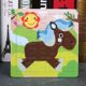 thumbnail image 5 of Gwong Juguete 15x15cm de madera colorido insecto animal jigsaw puzzles tablero niños intelectual juguete Gwong 30001191, 5 of 7